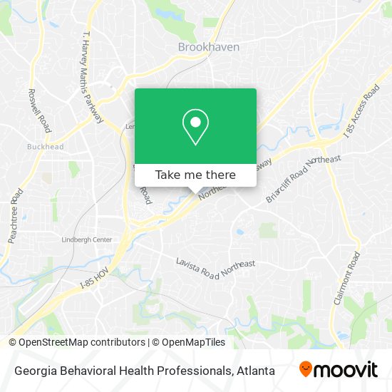 Mapa de Georgia Behavioral Health Professionals