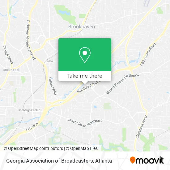 Georgia Association of Broadcasters map