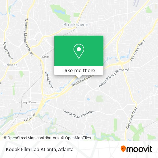 Kodak Film Lab Atlanta map