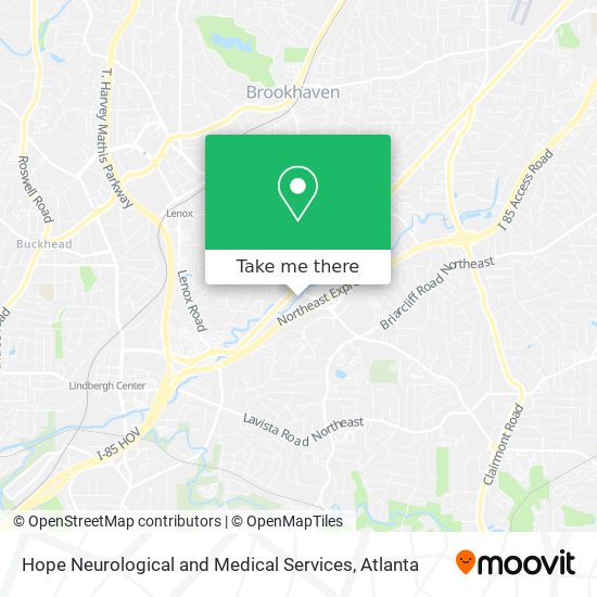 Hope Neurological and Medical Services map