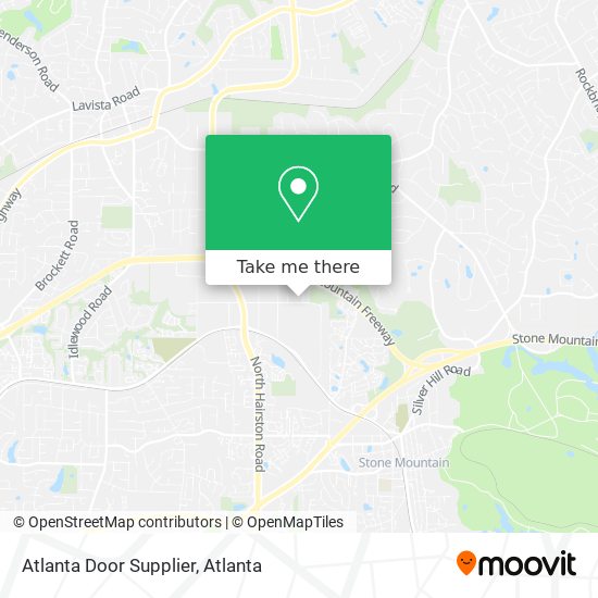 Atlanta Door Supplier map