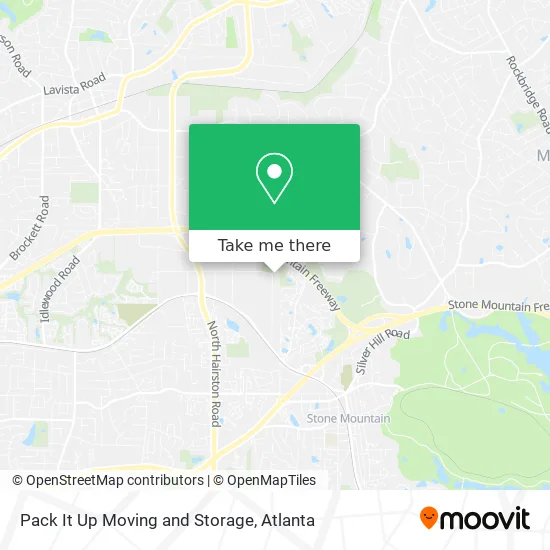 Mapa de Pack It Up Moving and Storage