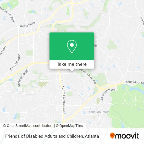 Friends of Disabled Adults and Children map