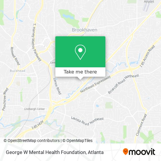 Mapa de George W Mental Health Foundation