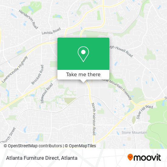 Mapa de Atlanta Furniture Direct