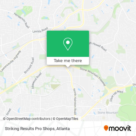 Mapa de Striking Results Pro Shops