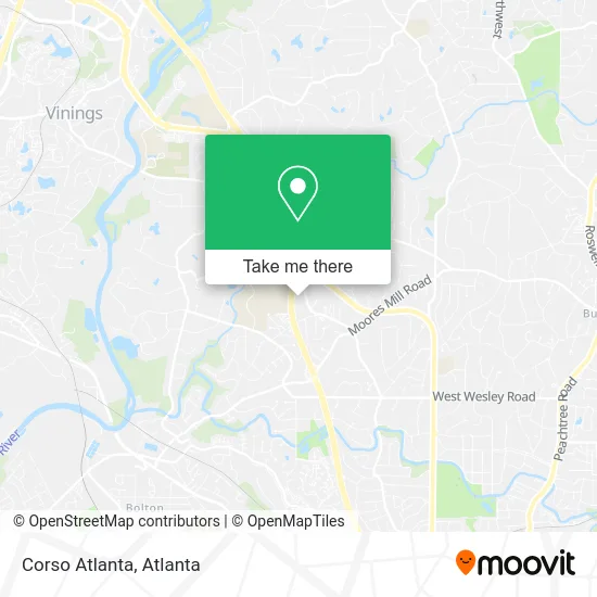 Corso Atlanta map