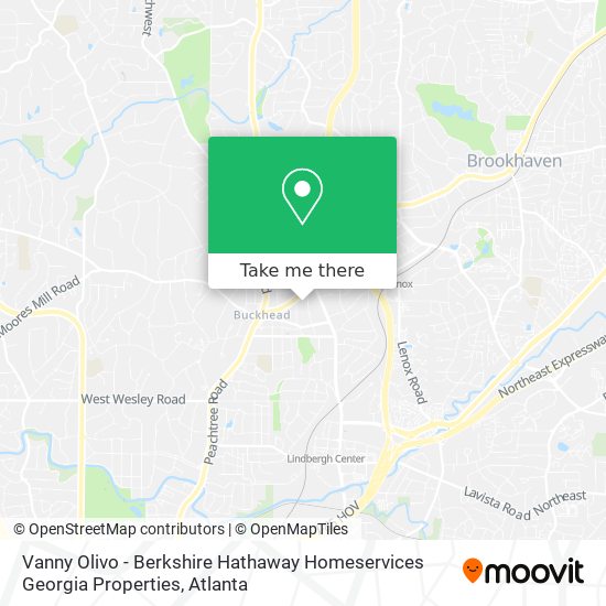 Vanny Olivo - Berkshire Hathaway Homeservices Georgia Properties map