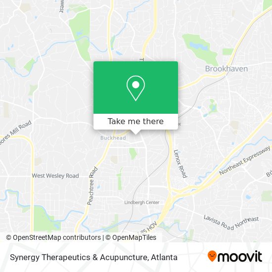 Mapa de Synergy Therapeutics & Acupuncture