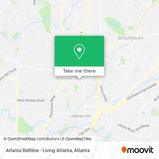 Mapa de Atlanta Beltline - Living Atlanta