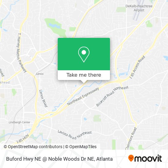 Mapa de Buford Hwy NE @ Noble Woods Dr NE