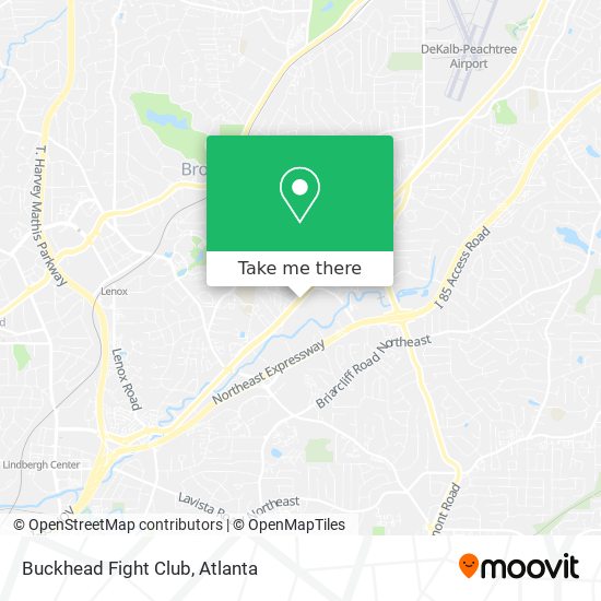 Buckhead Fight Club map