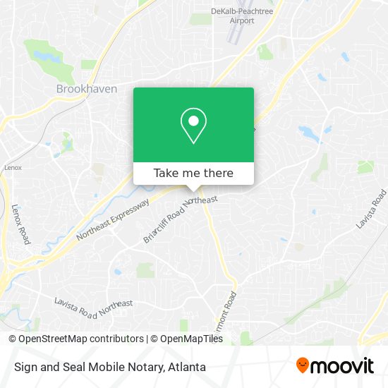 Mapa de Sign and Seal Mobile Notary