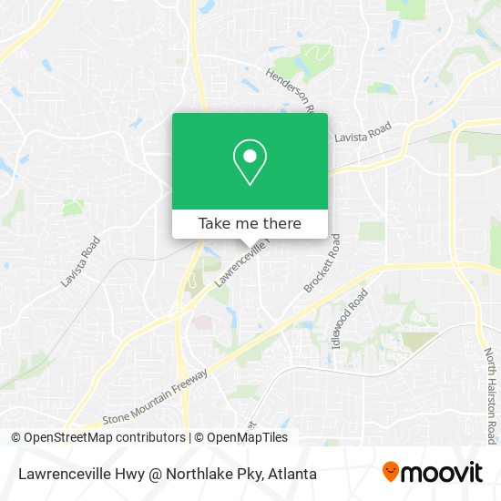 Lawrenceville Hwy @ Northlake Pky map