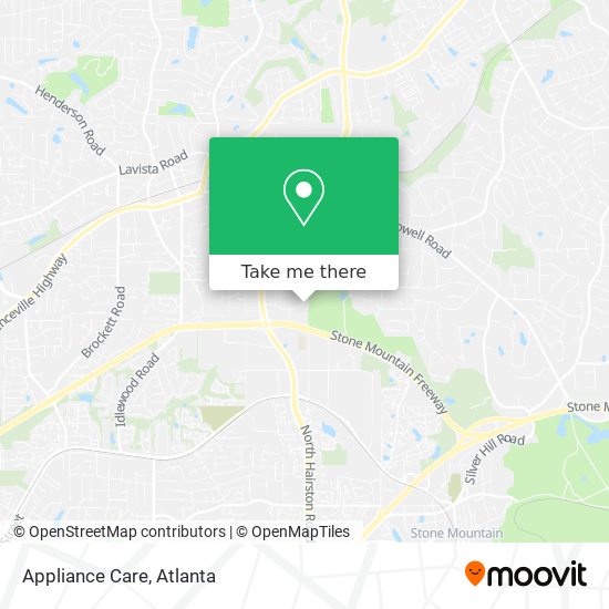 Appliance Care map