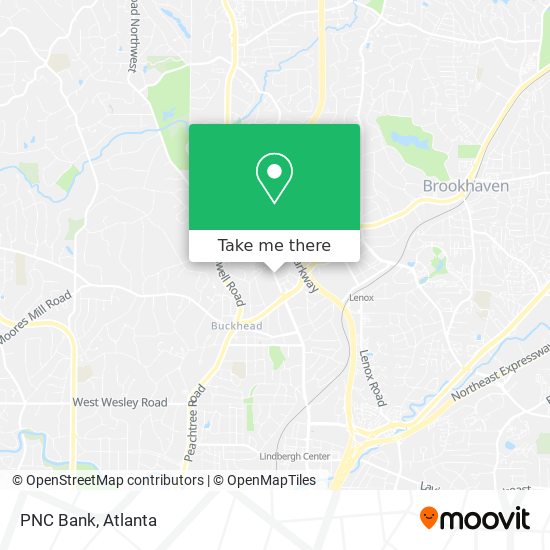 PNC Bank map