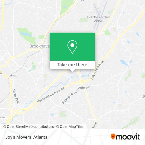 Joy's Movers map