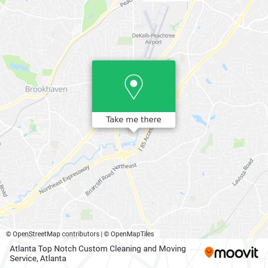 Atlanta Top Notch Custom Cleaning and Moving Service map