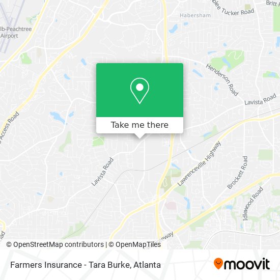 Farmers Insurance - Tara Burke map