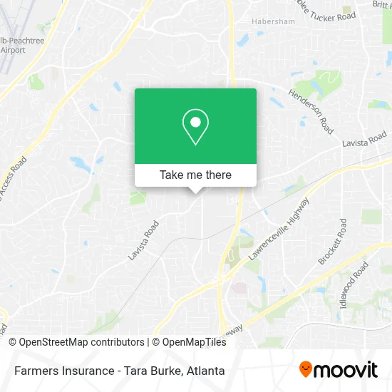 Farmers Insurance - Tara Burke map