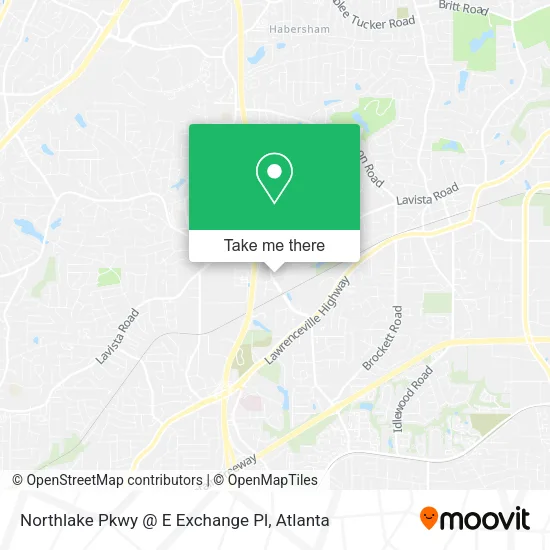 Northlake Pkwy @ E Exchange Pl map