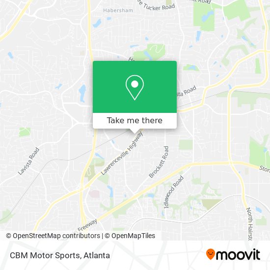 CBM Motor Sports map