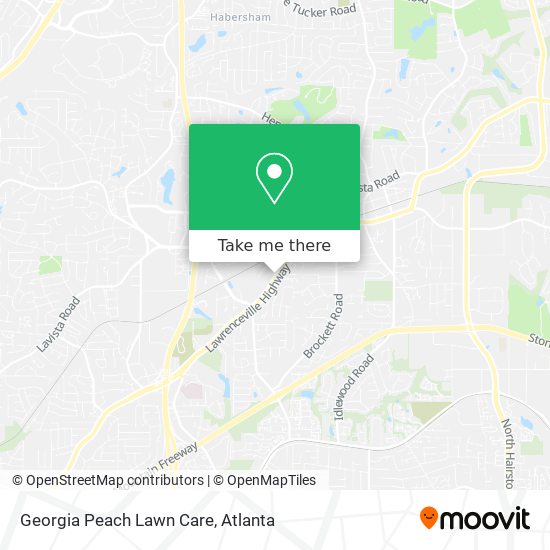 Mapa de Georgia Peach Lawn Care