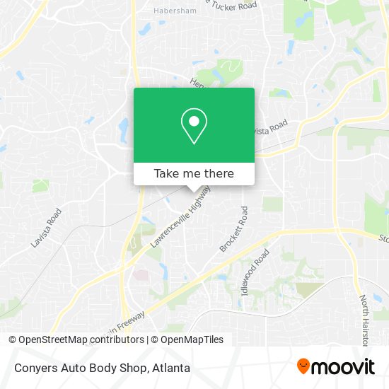 Mapa de Conyers Auto Body Shop