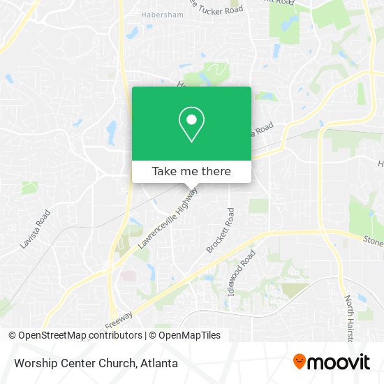 Worship Center Church map
