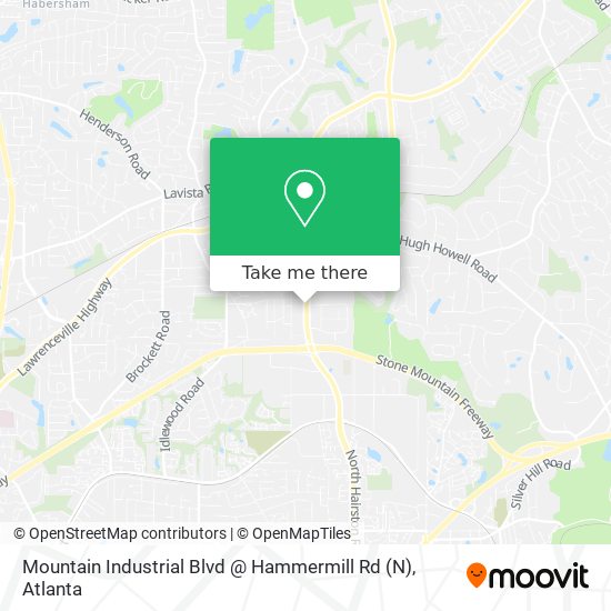 Mapa de Mountain Industrial Blvd @ Hammermill Rd (N)