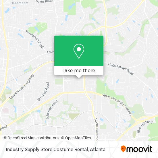 Mapa de Industry Supply Store Costume Rental