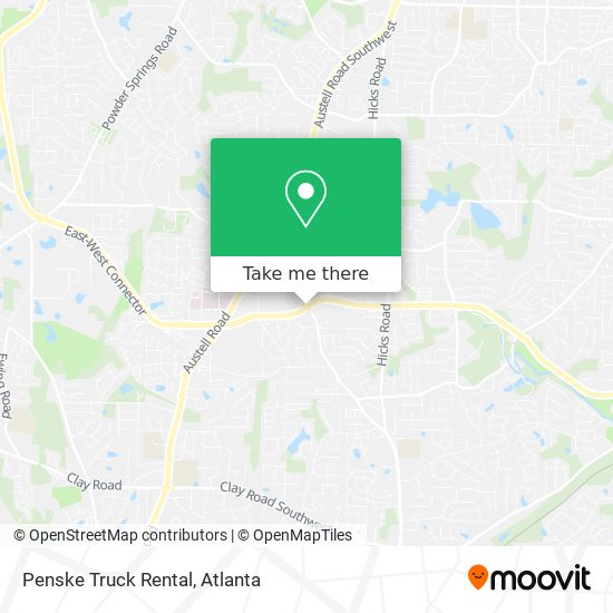 Penske Truck Rental map