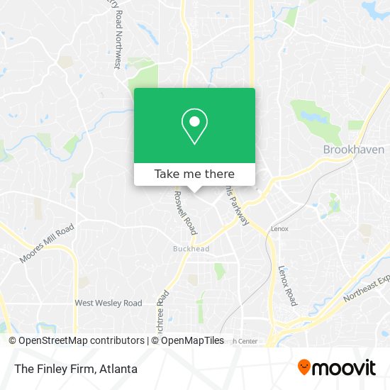 The Finley Firm map