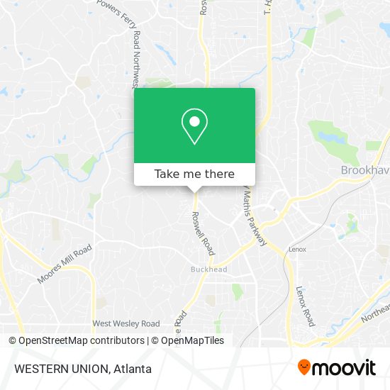 Mapa de WESTERN UNION