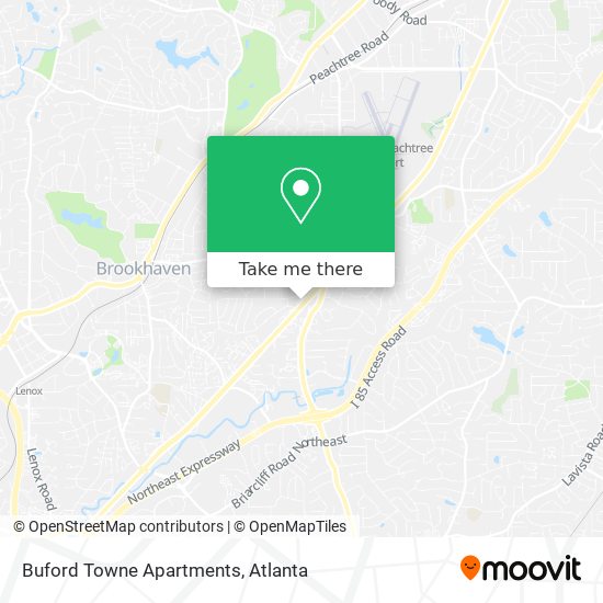 Mapa de Buford Towne Apartments