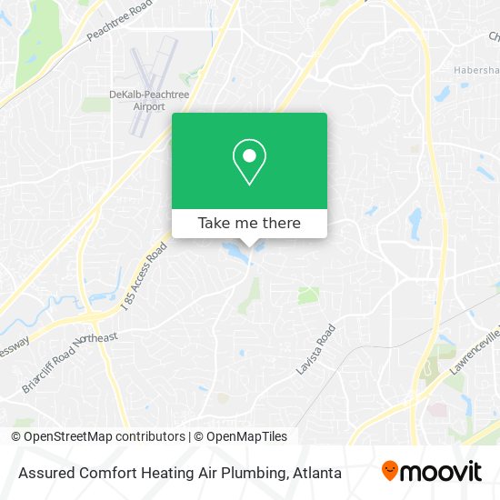 Assured Comfort Heating Air Plumbing map