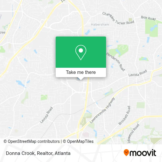 Donna Crook, Realtor map
