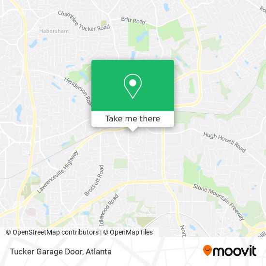 Tucker Garage Door map