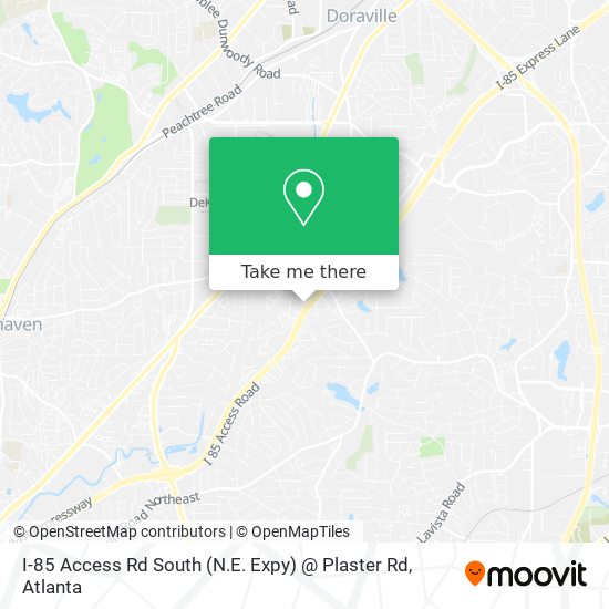I-85 Access Rd South (N.E. Expy) @ Plaster Rd map