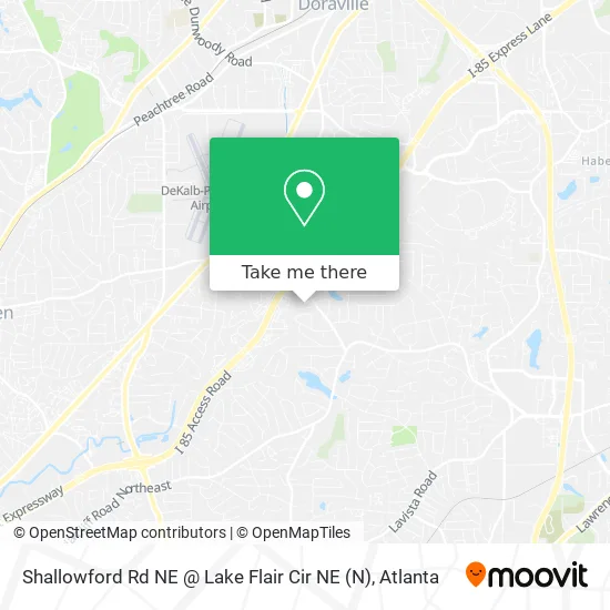 Shallowford Rd NE @ Lake Flair Cir NE map