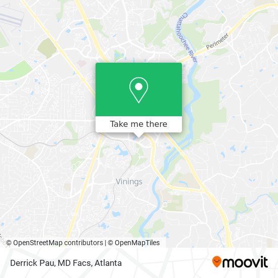 Derrick Pau, MD Facs map