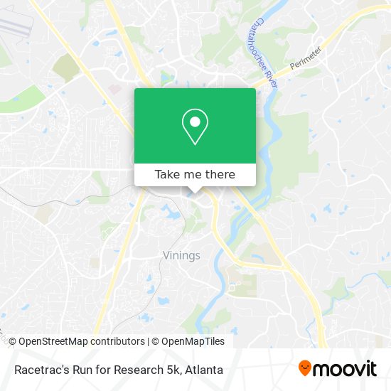 Mapa de Racetrac's Run for Research 5k
