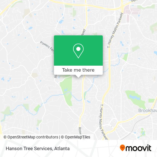 Hanson Tree Services map