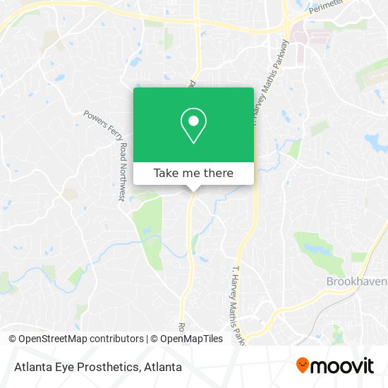 Mapa de Atlanta Eye Prosthetics