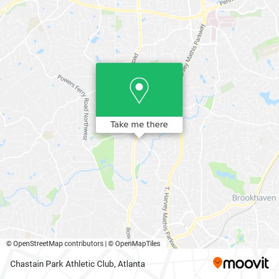 Mapa de Chastain Park Athletic Club