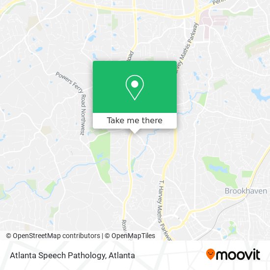 Mapa de Atlanta Speech Pathology