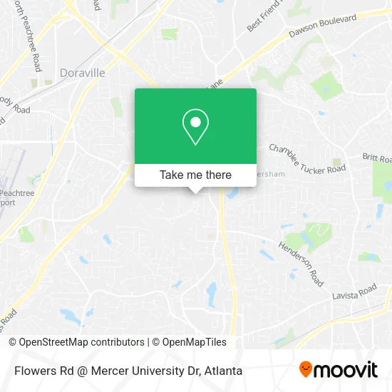 Mapa de Flowers Rd @ Mercer University Dr