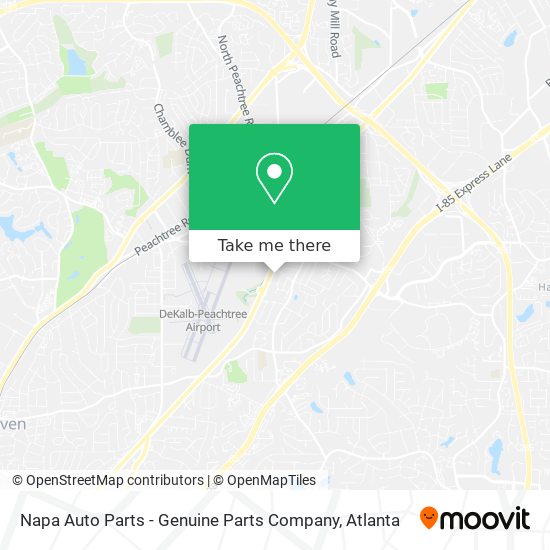 Mapa de Napa Auto Parts - Genuine Parts Company