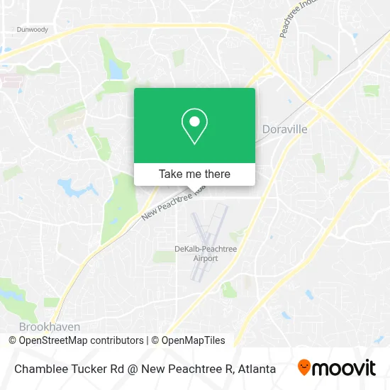 Chamblee Tucker Rd @ New Peachtree R map