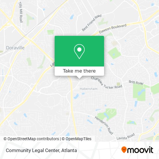 Community Legal Center map